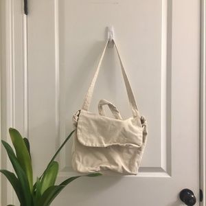 Natural canvas Baggu Shoulder Purse